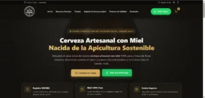 Cerveza Artesanal con Miel Nacida de la Apicultura Sostenible